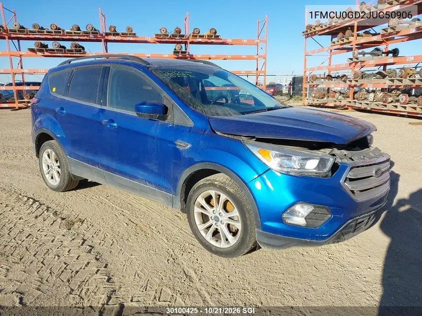 FORD ESCAPE 2018, VIN 1FMCU0GD2JUC50906