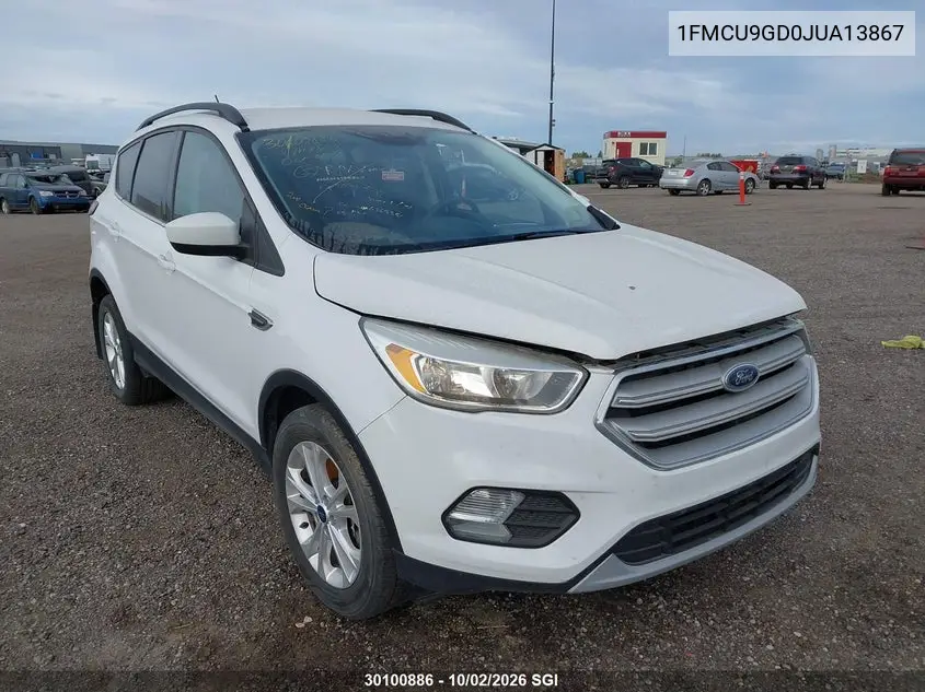 FORD ESCAPE 2018, VIN 1FMCU9GD0JUA13867