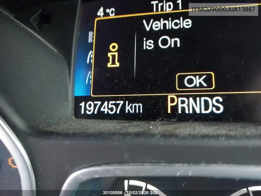 2018 FORD ESCAPE VIN 1FMCU9GD0JUA13867 — фото 15