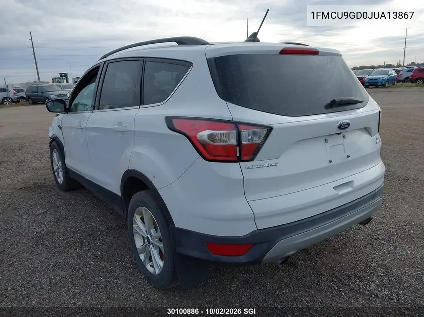2018 FORD ESCAPE VIN 1FMCU9GD0JUA13867 — фото 3