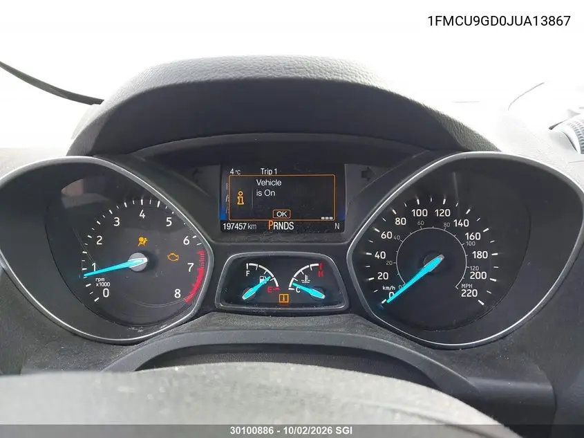2018 FORD ESCAPE VIN 1FMCU9GD0JUA13867 — фото 7