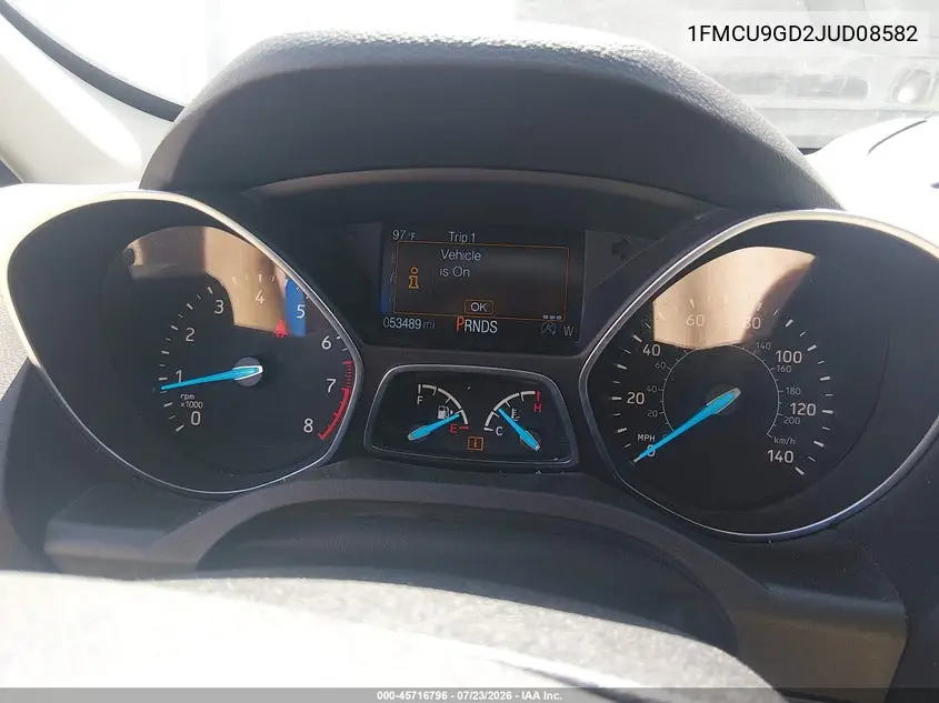2018 FORD ESCAPE VIN 1FMCU9GD2JUD08582 — фото 2