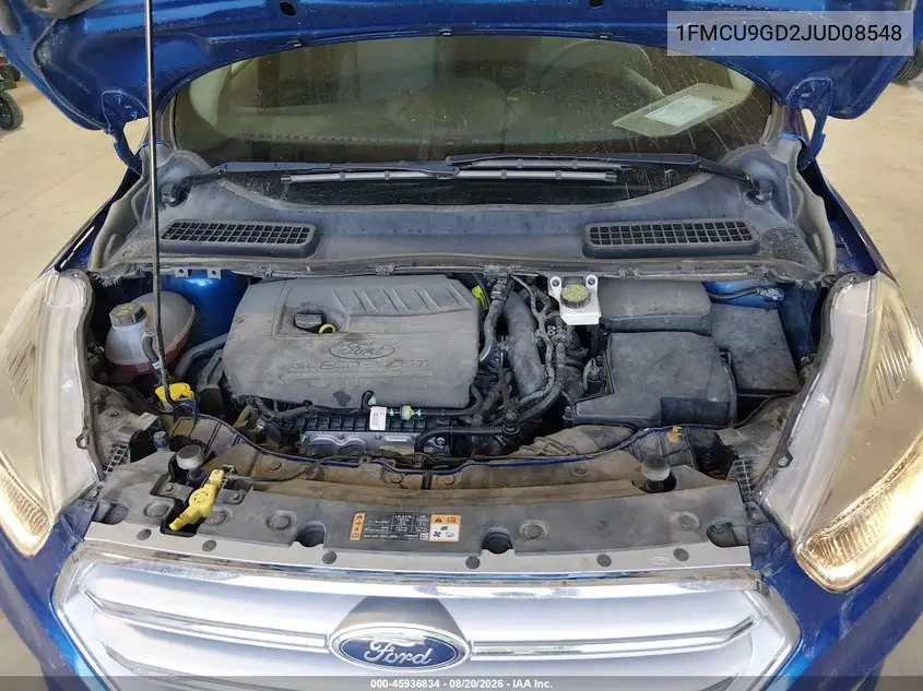 2018 FORD ESCAPE VIN 1FMCU9GD2JUD08548 — фото 10