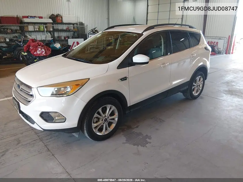 2018 FORD ESCAPE VIN 1FMCU9GD8JUD08747 — фото 2