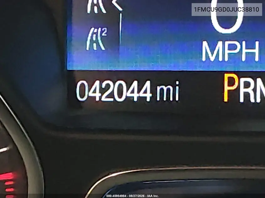 2018 FORD ESCAPE VIN 1FMCU9GD0JUC38810 — фото 15