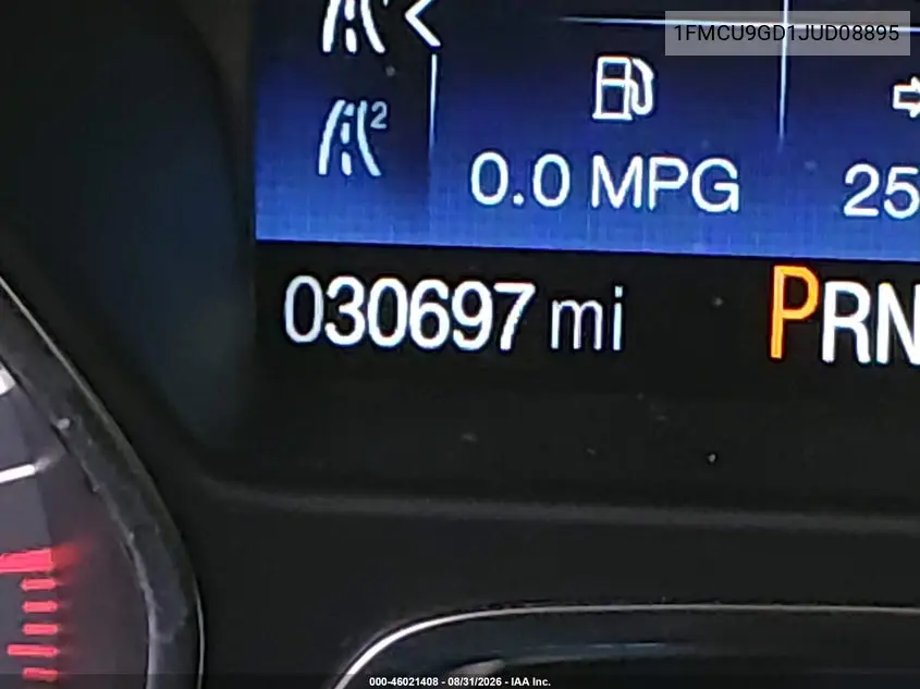2018 FORD ESCAPE VIN 1FMCU9GD1JUD08895 — фото 14