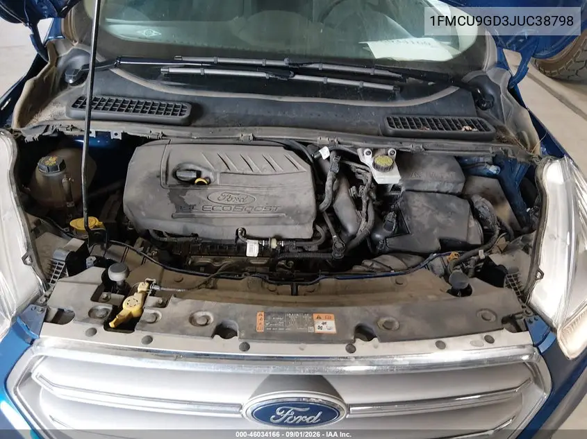 2018 FORD ESCAPE VIN 1FMCU9GD3JUC38798 — фото 10