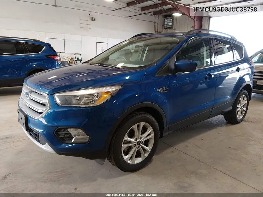 2018 FORD ESCAPE VIN 1FMCU9GD3JUC38798 — фото 2