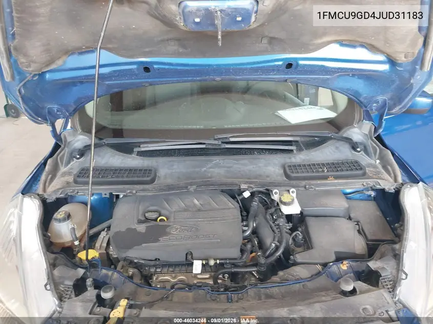2018 FORD ESCAPE VIN 1FMCU9GD4JUD31183 — фото 10