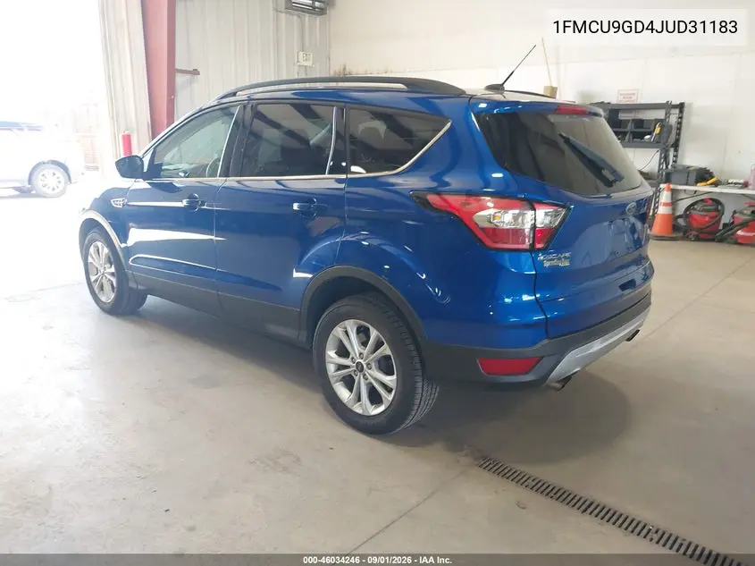 2018 FORD ESCAPE VIN 1FMCU9GD4JUD31183 — фото 3