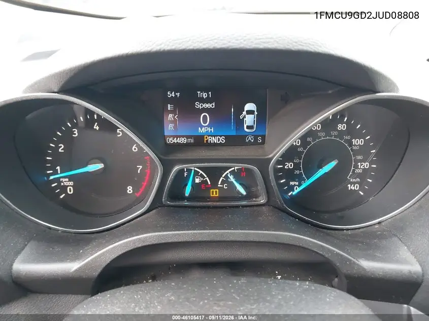 2018 FORD ESCAPE VIN 1FMCU9GD2JUD08808 — фото 7