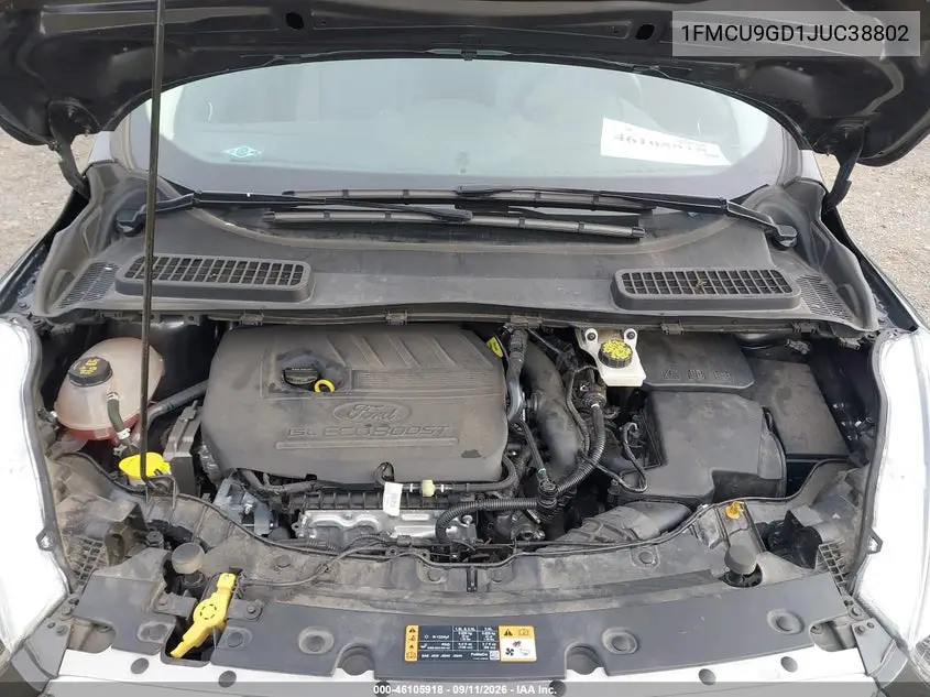 2018 FORD ESCAPE VIN 1FMCU9GD1JUC38802 — фото 10