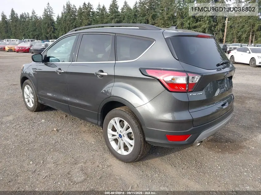 2018 FORD ESCAPE VIN 1FMCU9GD1JUC38802 — фото 3