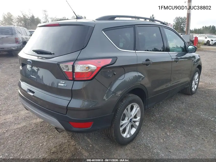 2018 FORD ESCAPE VIN 1FMCU9GD1JUC38802 — фото 4