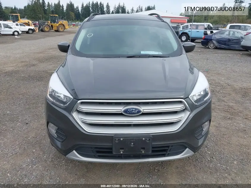 2018 FORD ESCAPE VIN 1FMCU9GD7JUD08657 — фото 2