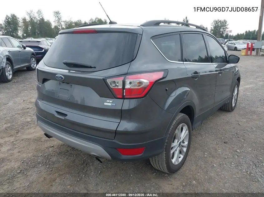 2018 FORD ESCAPE VIN 1FMCU9GD7JUD08657 — фото 6