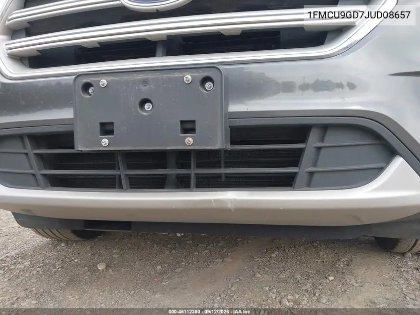 2018 FORD ESCAPE VIN 1FMCU9GD7JUD08657 — фото 8