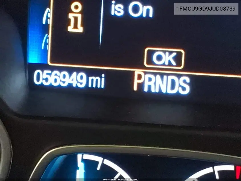 2018 FORD ESCAPE VIN 1FMCU9GD9JUD08739 — фото 20