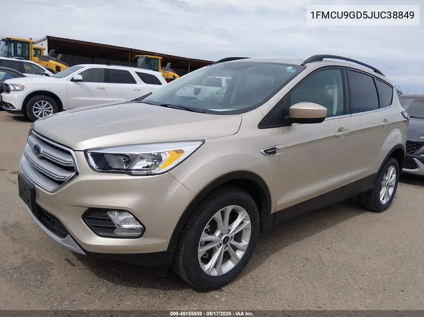 2018 FORD ESCAPE VIN 1FMCU9GD5JUC38849 — фото 2