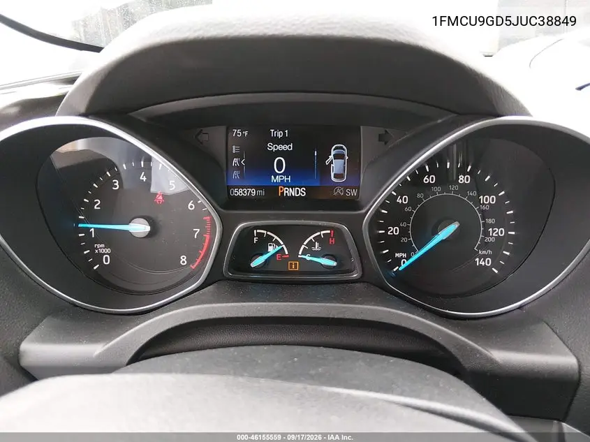 2018 FORD ESCAPE VIN 1FMCU9GD5JUC38849 — фото 7