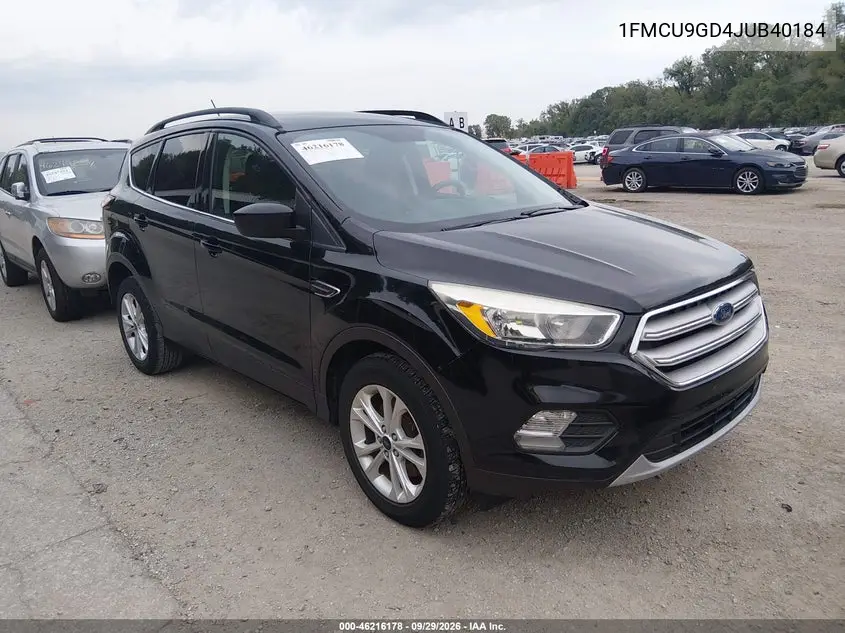 FORD ESCAPE 2018, VIN 1FMCU9GD4JUB40184