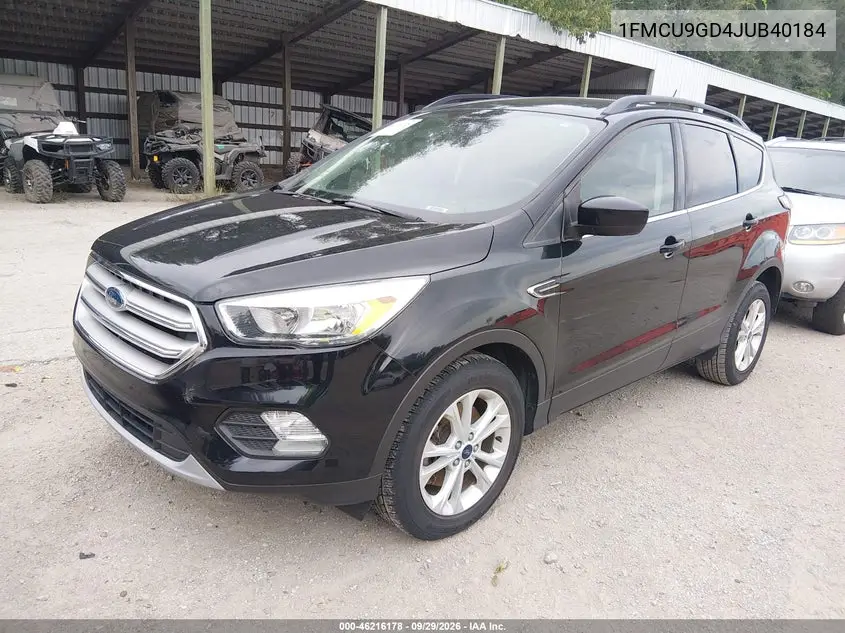 2018 FORD ESCAPE VIN 1FMCU9GD4JUB40184 — фото 2