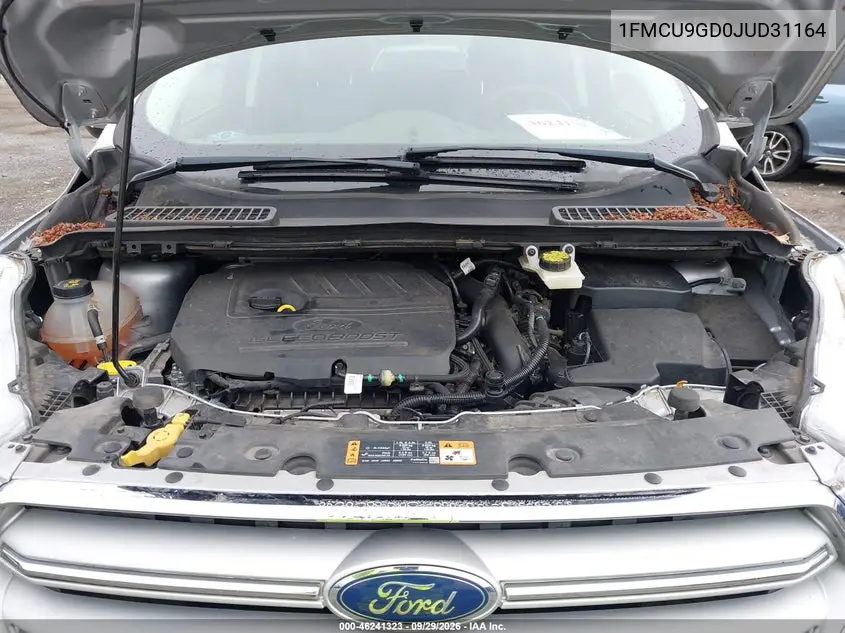 2018 FORD ESCAPE VIN 1FMCU9GD0JUD31164 — фото 10
