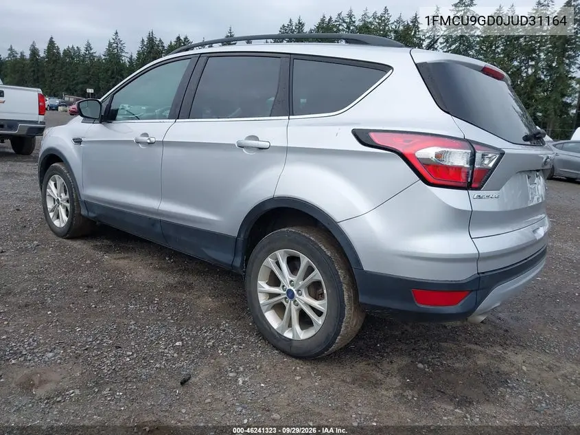 2018 FORD ESCAPE VIN 1FMCU9GD0JUD31164 — фото 3