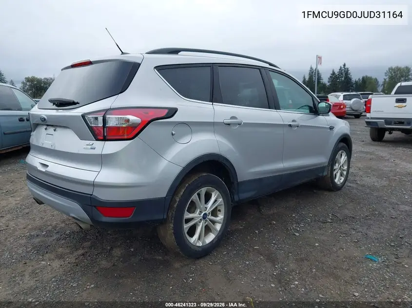 2018 FORD ESCAPE VIN 1FMCU9GD0JUD31164 — фото 4