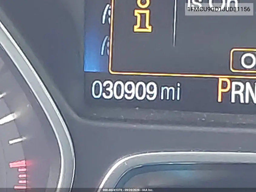 2018 FORD ESCAPE VIN 1FMCU9GD1JUD31156 — фото 15