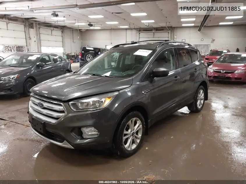 2018 FORD ESCAPE VIN 1FMCU9GD2JUD11885 — фото 2