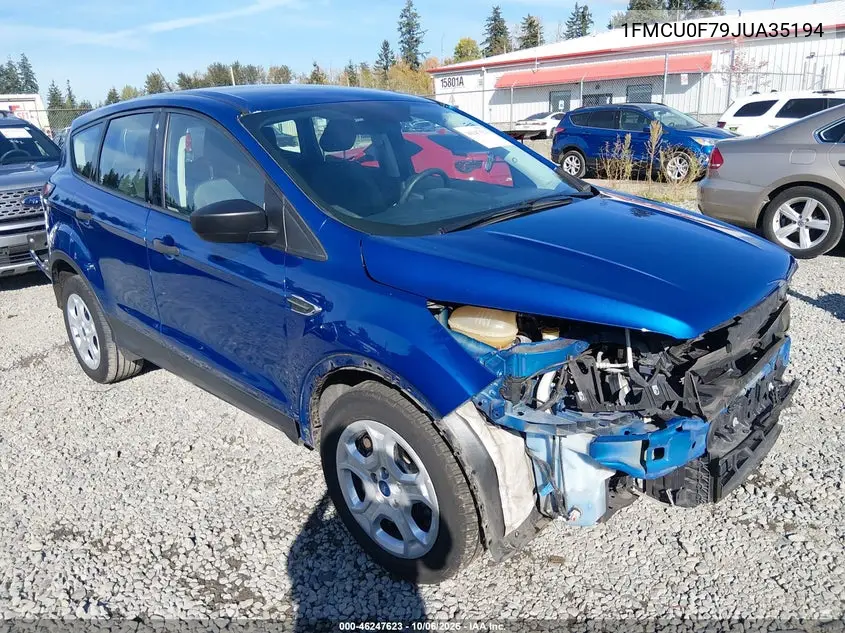FORD ESCAPE 2018, VIN 1FMCU0F79JUA35194