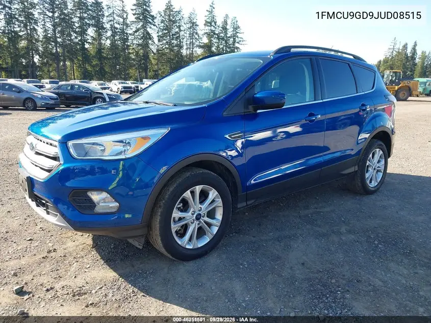 2018 FORD ESCAPE VIN 1FMCU9GD9JUD08515 — фото 2