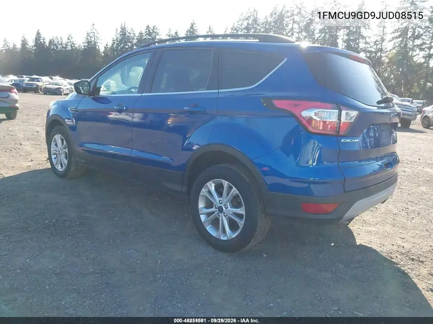 2018 FORD ESCAPE VIN 1FMCU9GD9JUD08515 — фото 3