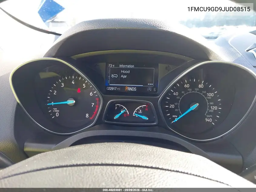 2018 FORD ESCAPE VIN 1FMCU9GD9JUD08515 — фото 7