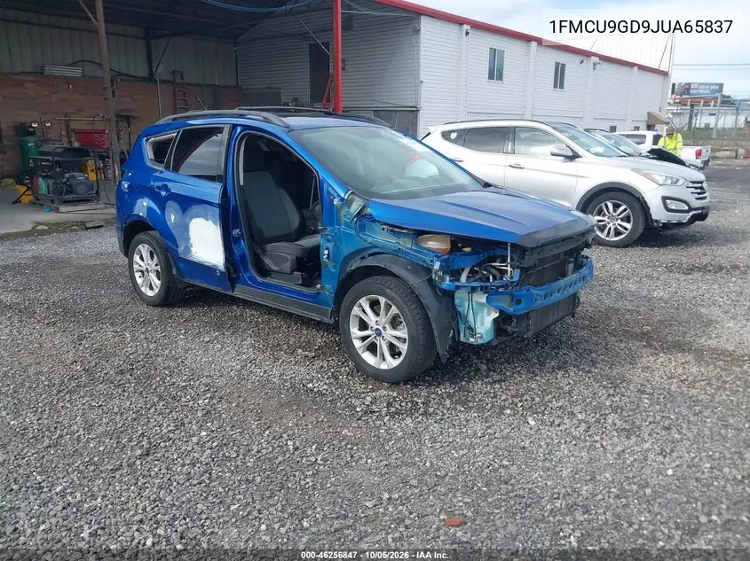 FORD ESCAPE 2018, VIN 1FMCU9GD9JUA65837