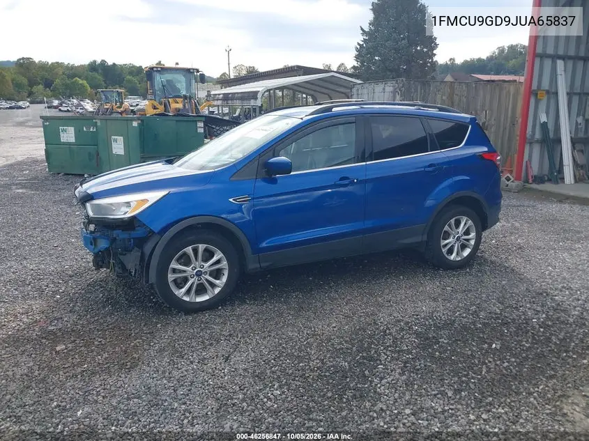 2018 FORD ESCAPE VIN 1FMCU9GD9JUA65837 — фото 2