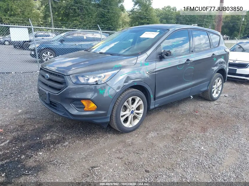 2018 FORD ESCAPE VIN 1FMCU0F77JUB03850 — фото 2
