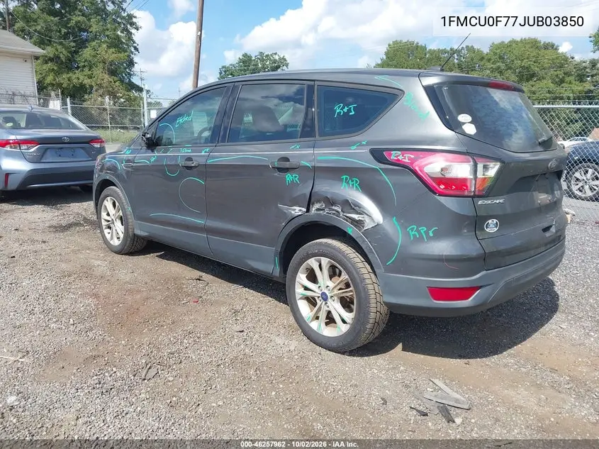 2018 FORD ESCAPE VIN 1FMCU0F77JUB03850 — фото 3