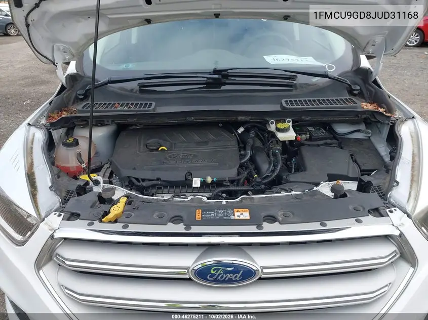 2018 FORD ESCAPE VIN 1FMCU9GD8JUD31168 — фото 10