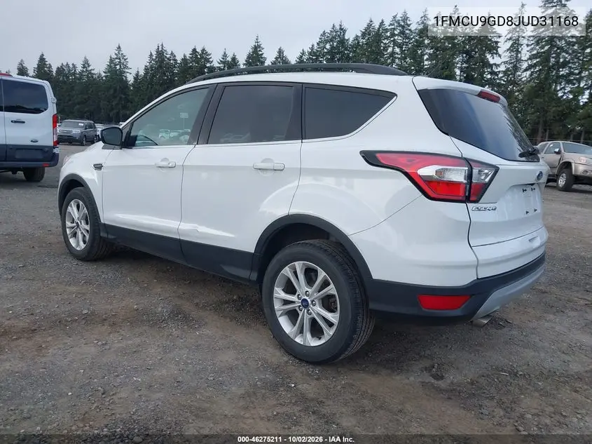 2018 FORD ESCAPE VIN 1FMCU9GD8JUD31168 — фото 3