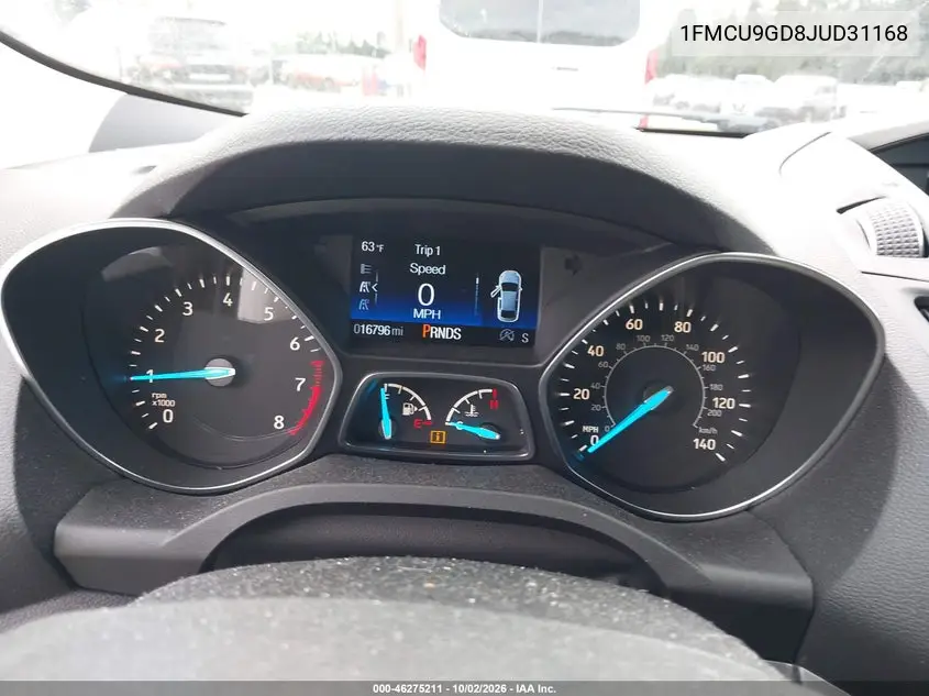 2018 FORD ESCAPE VIN 1FMCU9GD8JUD31168 — фото 7
