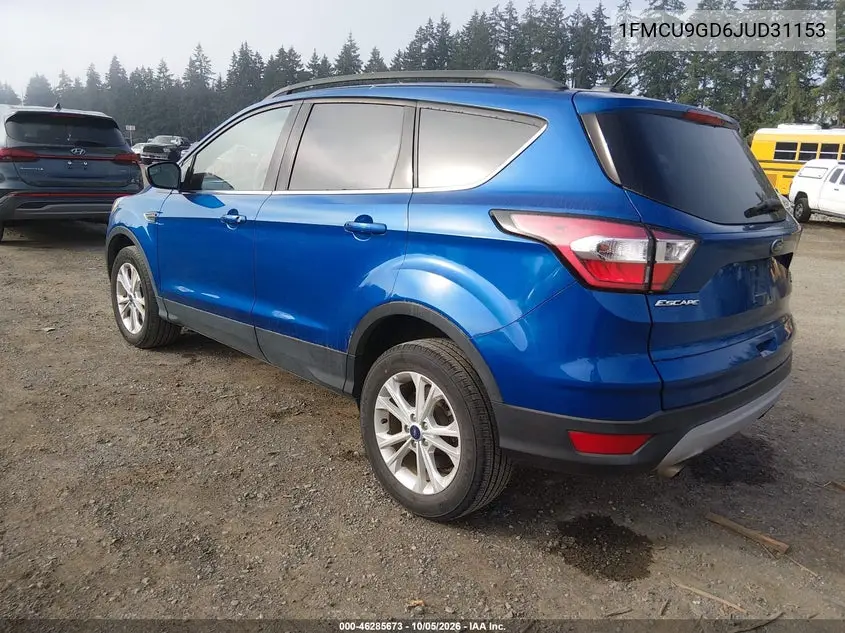 2018 FORD ESCAPE VIN 1FMCU9GD6JUD31153 — фото 3