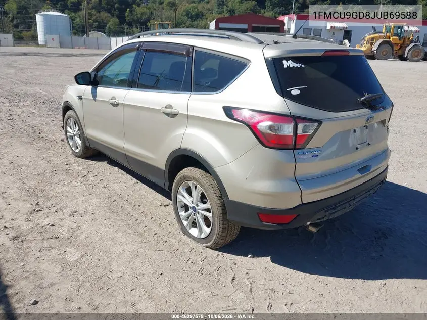 2018 FORD ESCAPE VIN 1FMCU9GD8JUB69588 — фото 3
