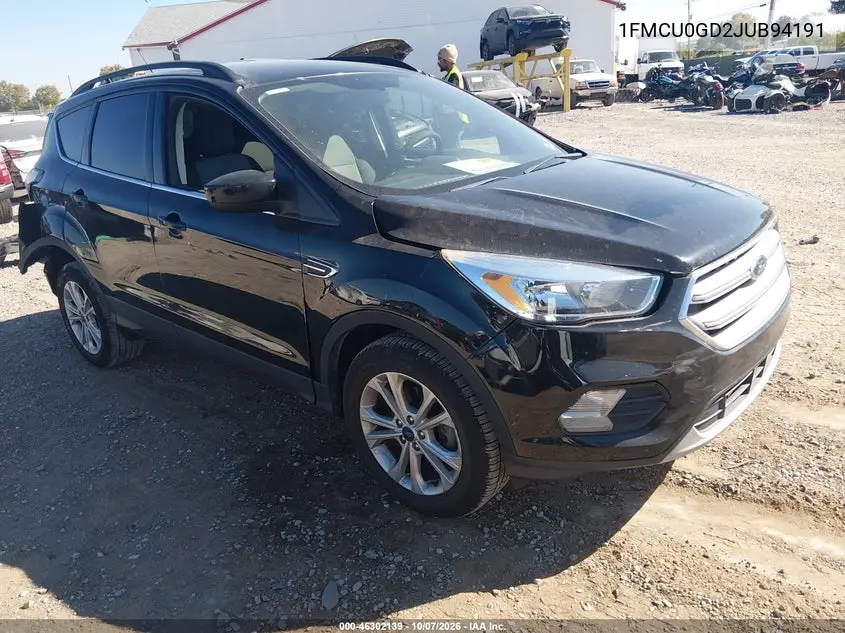 FORD ESCAPE 2018, VIN 1FMCU0GD2JUB94191