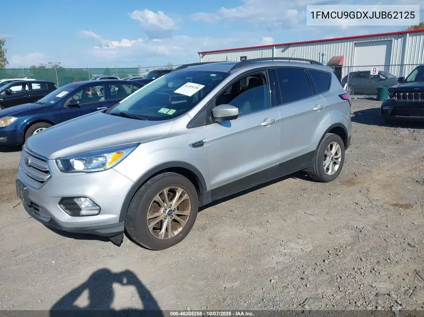2018 FORD ESCAPE VIN 1FMCU9GDXJUB62125 — фото 2