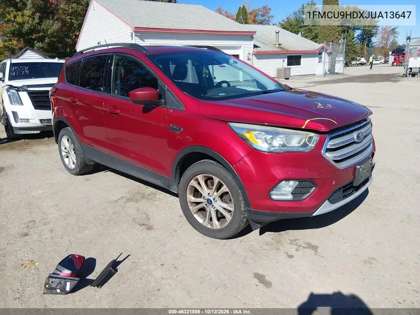 FORD ESCAPE 2018, VIN 1FMCU9HDXJUA13647