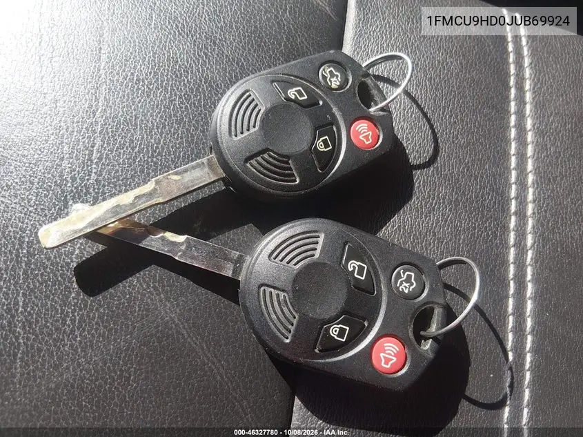 2018 FORD ESCAPE VIN 1FMCU9HD0JUB69924 — фото 10