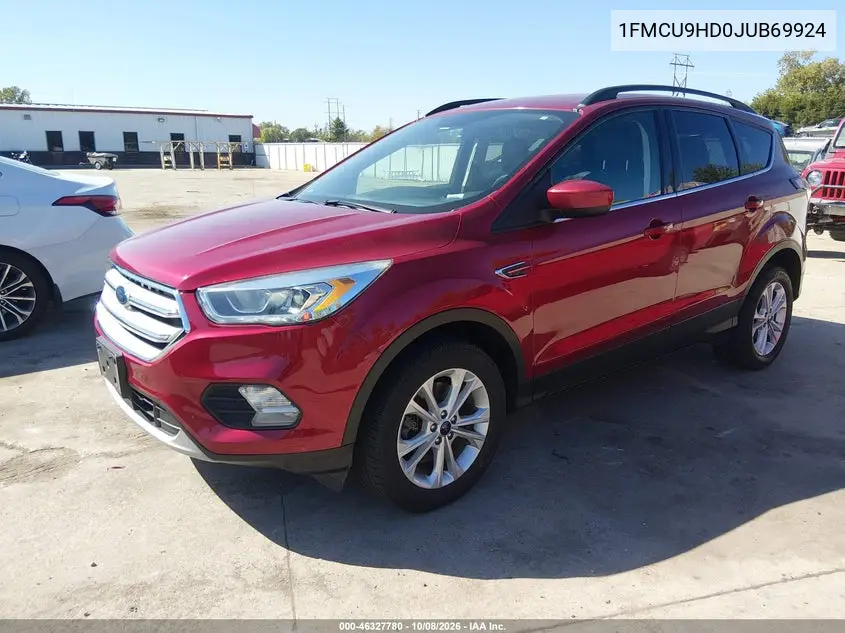 2018 FORD ESCAPE VIN 1FMCU9HD0JUB69924 — фото 2