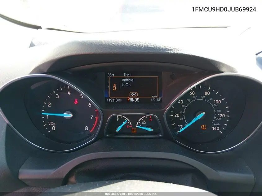 2018 FORD ESCAPE VIN 1FMCU9HD0JUB69924 — фото 7